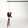 Giocattolo per gatti Minnie Mouse Nero 3,0 x 7,0 x 46,0 cm Plastica