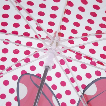 Ombrelli Minnie Mouse Rosso 100 % POE (Ø 71 cm)