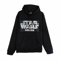 Felpa con Cappuccio Unisex Star Wars Nero