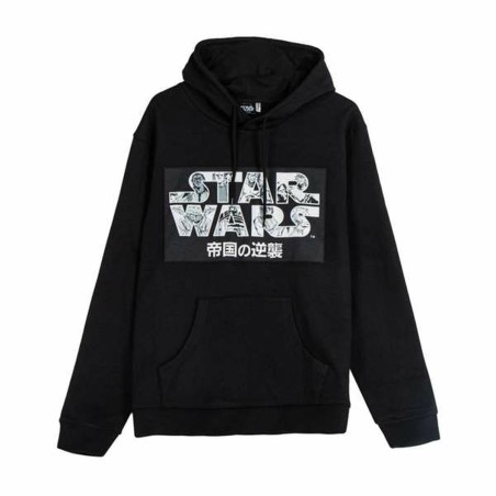Felpa con Cappuccio Unisex Star Wars Nero