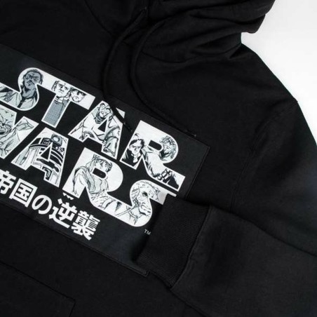 Felpa con Cappuccio Unisex Star Wars Nero