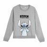 Felpa senza Cappuccio Unisex Stitch Grigio