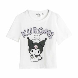 Maglia a Maniche Corte per Bambini Hello Kitty Bianco