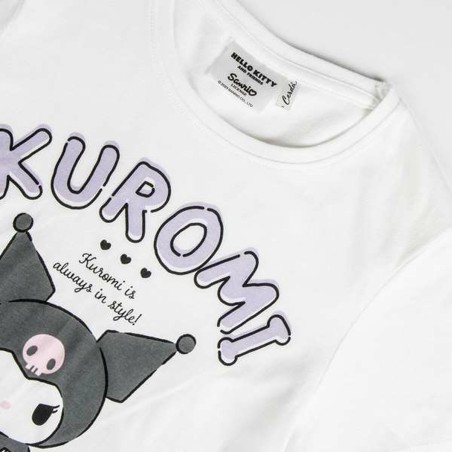 Maglia a Maniche Corte per Bambini Hello Kitty Bianco