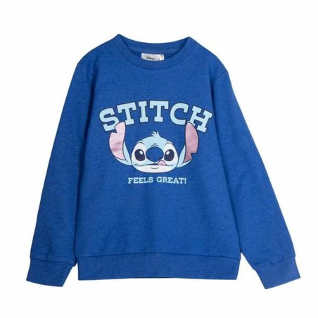 Felpa senza Cappuccio Bambino Stitch Blu scuro