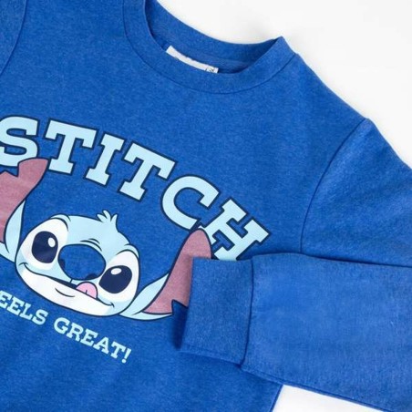 Felpa senza Cappuccio Bambino Stitch Blu scuro