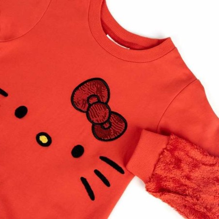 Felpa senza Cappuccio Unisex Hello Kitty Rosso