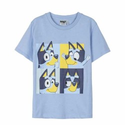 Maglia a Maniche Corte Bambino Bluey Azzurro Chiaro