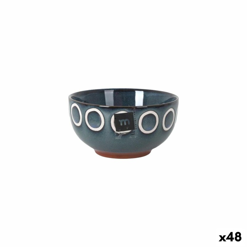Ciotola La Mediterránea Almudena Azzurro Ø 11 cm (48 Unità)