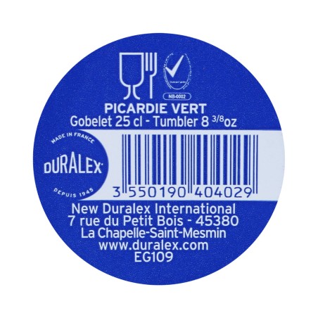 Set di Bicchieri Duralex EK SP Verde 250 ml (Ricondizionati A)