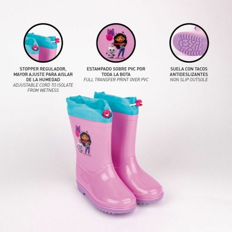 Stivali da pioggia per Bambini Gabby's Dollhouse Rosa
