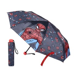 Ombrello Pieghevole Spiderman Grigio (Ø 92 cm)