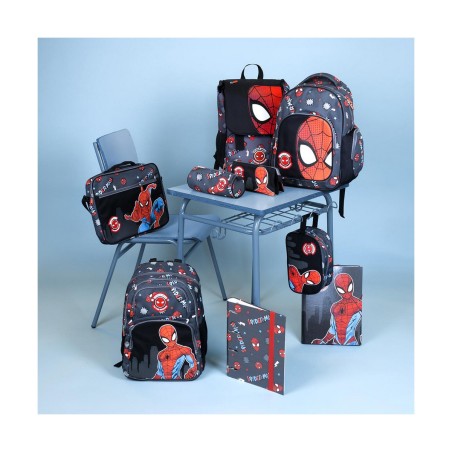 Ombrello Pieghevole Spiderman Grigio (Ø 92 cm)