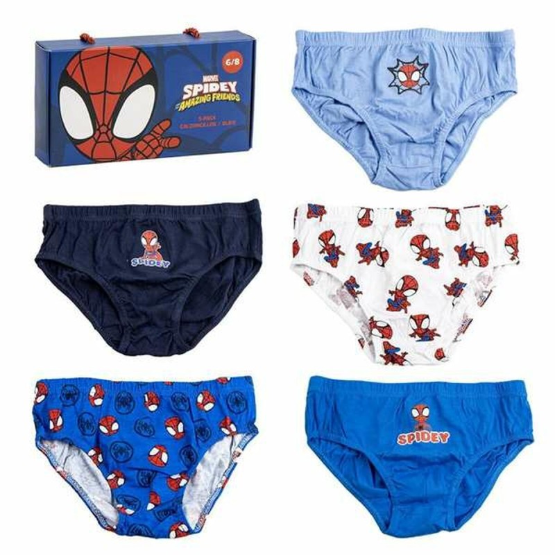 Pacco di Slip da Uomo Spidey Multicolore 4-5 Pacco di Slip da Uomo Spidey Multicolore 4-5