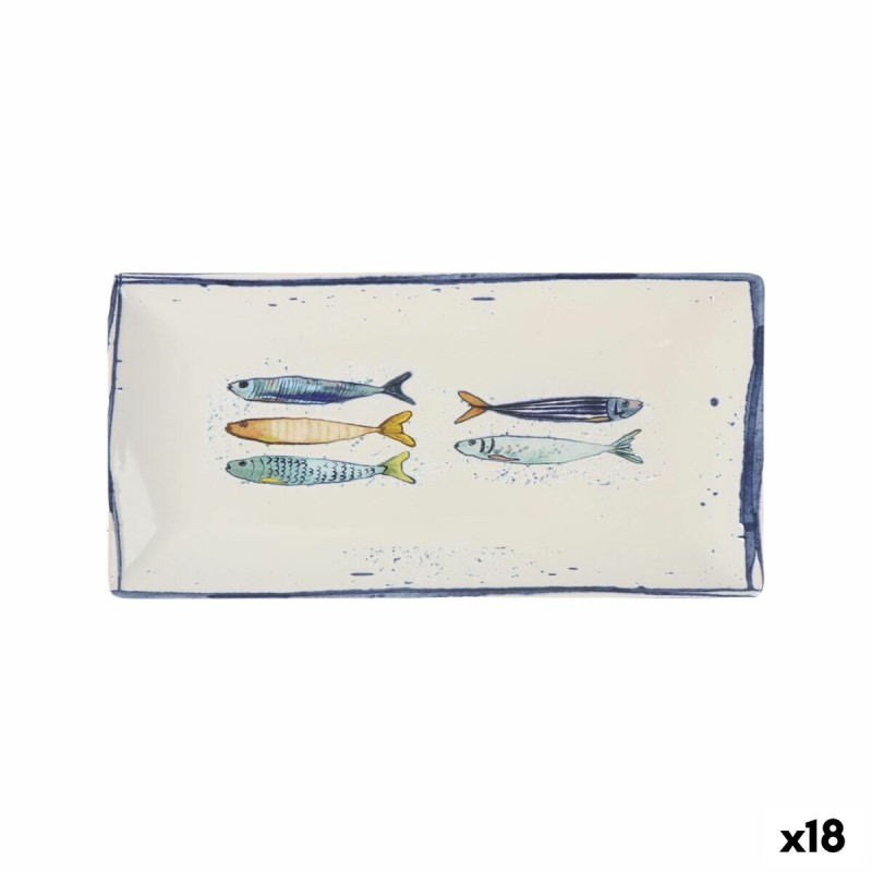 Teglia da Cucina La Mediterránea Peixe Rettangolare Pesci 30 x 15 x 2 cm (18 Unità) Teglia da Cucina La Mediterránea Peixe Rettangolare Pesci 30 x 15 x 2 cm (18 Unità)