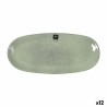 Teglia da Cucina La Mediterránea Macarella green Ovale 33 x 14,8 x 2,7 cm (12 Unità)