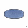 Teglia da Cucina La Mediterránea Macarella blue Ovale 33 x 14,8 x 2,7 cm (12 Unità)