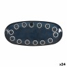 Teglia da Cucina La Mediterránea Macarella blue Ovale 29 x 13,5 x 2,4 cm (24 Unità)