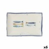 Teglia da Cucina La Mediterránea Peixe Rettangolare Pesci 30 x 20 x 2,5 cm (6 Unità)