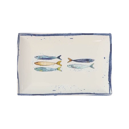 Teglia da Cucina La Mediterránea Peixe Rettangolare Pesci 30 x 20 x 2,5 cm (6 Unità)