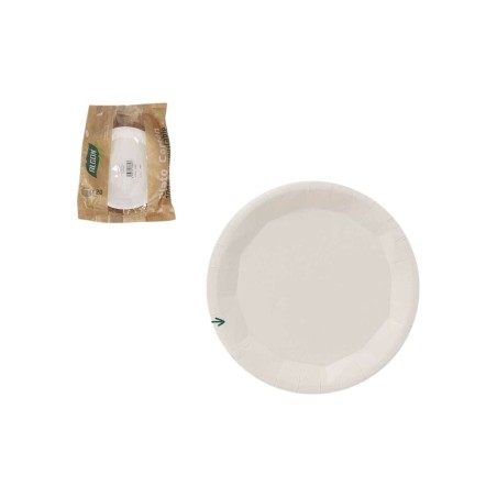 Set di piatti Algon Bianco 22 cm 25 Pezzi (18 Unità)