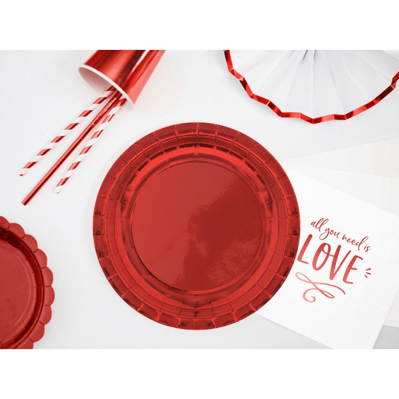 Set di piatti Algon Rosso 20 cm 10 Pezzi (18 Unità) Set di piatti Algon Rosso 20 cm 10 Pezzi (18 Unità)