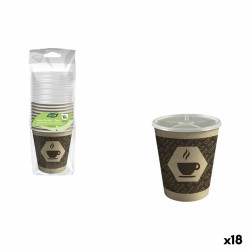Set di Bicchieri Algon Marrone 200 ml 10 Pezzi (18 Unità)