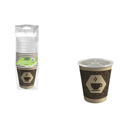 Set di Bicchieri Algon Marrone 200 ml 10 Pezzi (18 Unità)