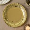 Set di piatti Algon Dorato 23 cm 10 Pezzi (18 Unità)