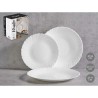 Set di Stoviglie Vivalto F-LXP95-75-F-LSP85 Bianco Vetro opalino (2 Unità)