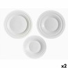 Set di Stoviglie Vivalto F-LGCP105-75-85 Bianco Vetro opalino (2 Unità)