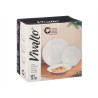 Set di Stoviglie Vivalto F-LGCP105-75-85 Bianco Vetro opalino (2 Unità)
