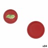 Set di piatti Algon Rosso 20 cm 10 Pezzi (24 Unità)