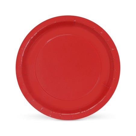 Set di piatti Algon Rosso 20 cm 10 Pezzi (24 Unità)