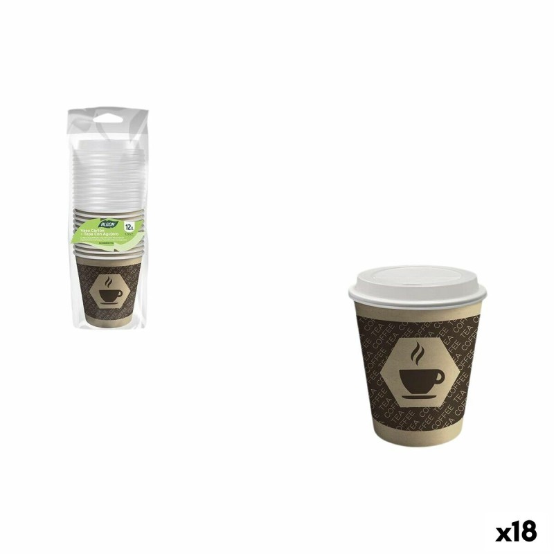 Set di Bicchieri Algon Marrone 120 ml 12 Pezzi (18 Unità) Set di Bicchieri Algon Marrone 120 ml 12 Pezzi (18 Unità)