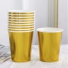 Set di Bicchieri Algon Dorato 200 ml 10 Pezzi (18 Unità)