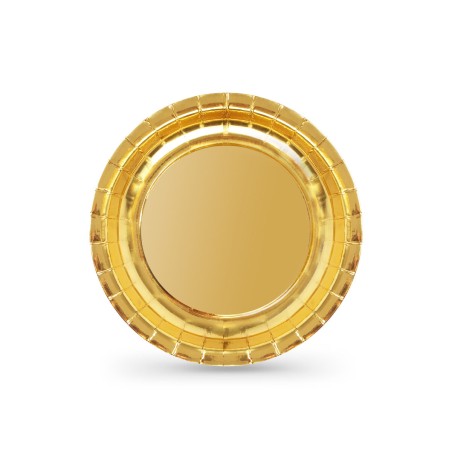 Set di piatti Algon Dorato 20 cm 10 Pezzi (18 Unità)