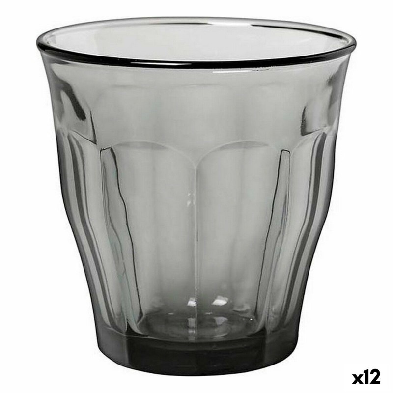 Set di Bicchieri Duralex Picardie Grigio 4 Pezzi 310 ml (12 Unità) Set di Bicchieri Duralex Picardie Grigio 4 Pezzi 310 ml (12 Unità)