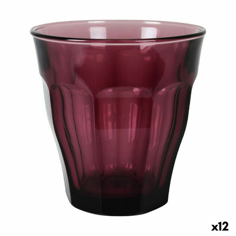 Set di Bicchieri Duralex Picardie Viola 4 Pezzi 250 ml (12 Unità) Set di Bicchieri Duralex Picardie Viola 4 Pezzi 250 ml (12 Unità)