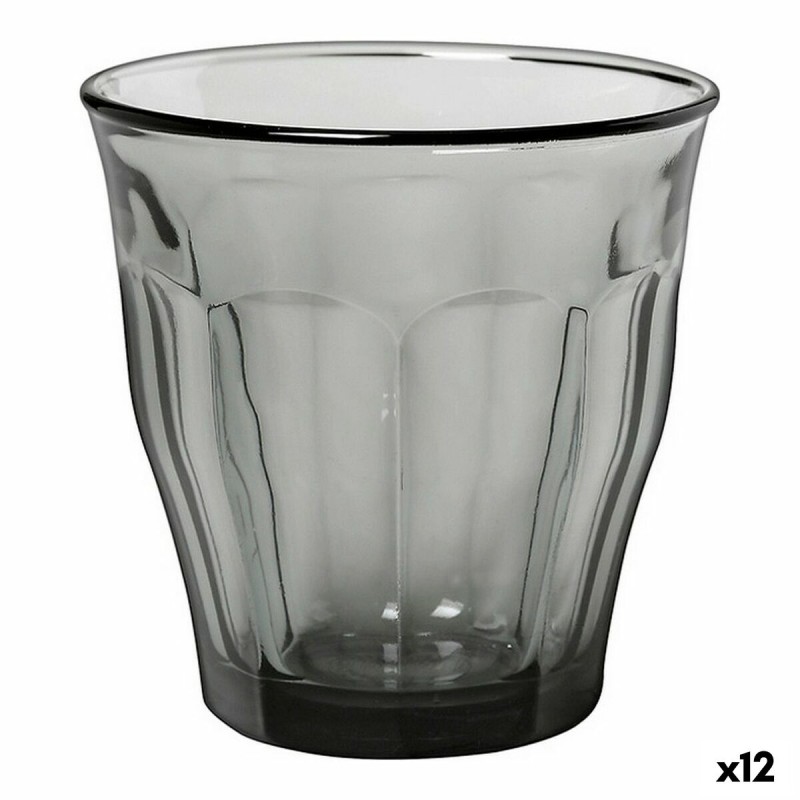 Set di Bicchieri Duralex Picardie Grigio 6 Pezzi 250 ml (12 Unità) Set di Bicchieri Duralex Picardie Grigio 6 Pezzi 250 ml (12 Unità)