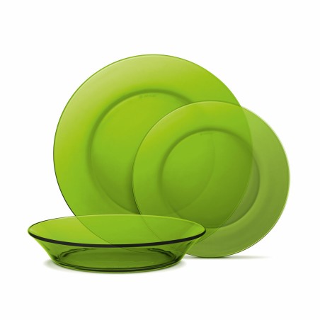 Set di Stoviglie Duralex Lys 12 Pezzi Verde (2 Unità)