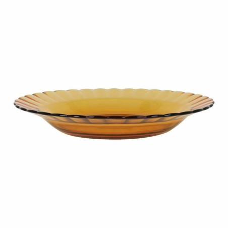 Piatto Fondo Duralex Picardie Cristallo Ambra Ø 23 cm (48 Unità)