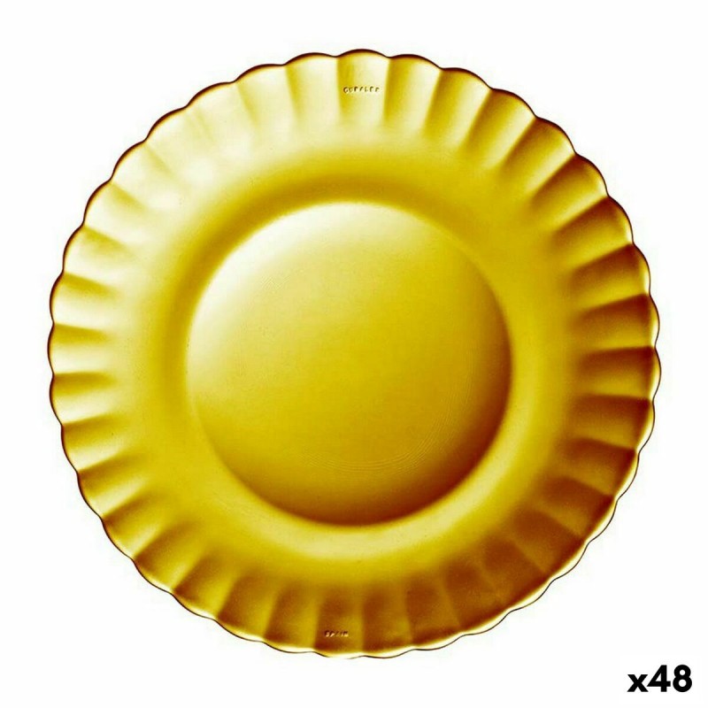 Piatto da Dolce Duralex Picardie Cristallo Ambra Ø 20,5 cm (48 Unità) Piatto da Dolce Duralex Picardie Cristallo Ambra Ø 20,5 cm (48 Unità)