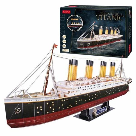 Puzzle di Legno per Bambini CubicFun Titanic 3D 266 Pezzi