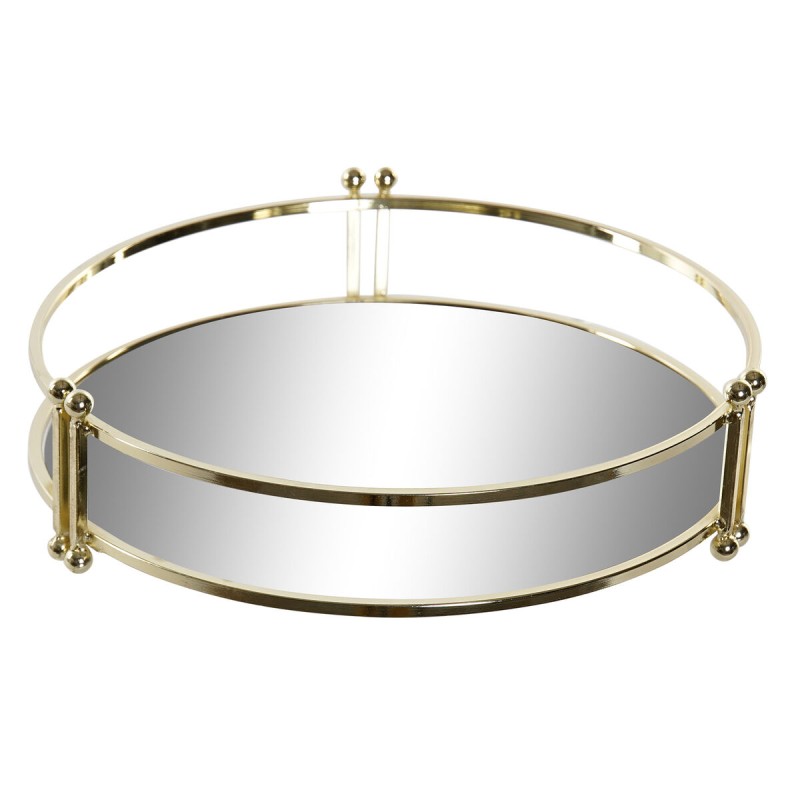 Vassoio per aperitivi DKD Home Decor 21,5 x 21,5 x 5,5 cm Specchio Dorato Metallo Glam Vassoio per aperitivi DKD Home Decor 21,5 x 21,5 x 5,5 cm Specchio Dorato Metallo Glam