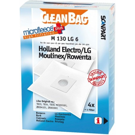 Sacchetto di Ricambio per Aspirapolvere Scanpart M 130 LG 6 LG 4UD