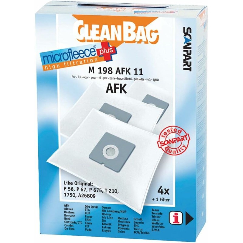 Sacchetto di Ricambio per Aspirapolvere Scanpart M 198 AFK 11 AFK BORK 4UD Sacchetto di Ricambio per Aspirapolvere Scanpart M 198 AFK 11 AFK BORK 4UD