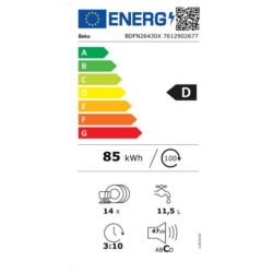 Lavastoviglie BEKO BDFN26430W Bianco 60 cm