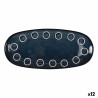 Teglia da Cucina La Mediterránea Almudena Azzurro Ovale 33 x 14,8 x 2,7 cm (12 Unità)