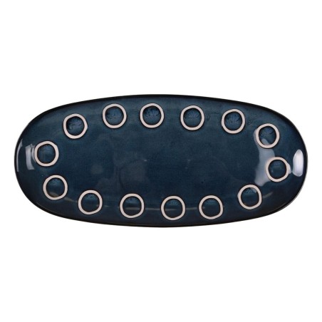 Teglia da Cucina La Mediterránea Almudena Azzurro Ovale 33 x 14,8 x 2,7 cm (12 Unità)